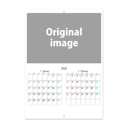 【オリジナル仕様(写真差し替え)】NP-2403 ブックレット・写真差し替え対応カレンダー2403<中綴じ>