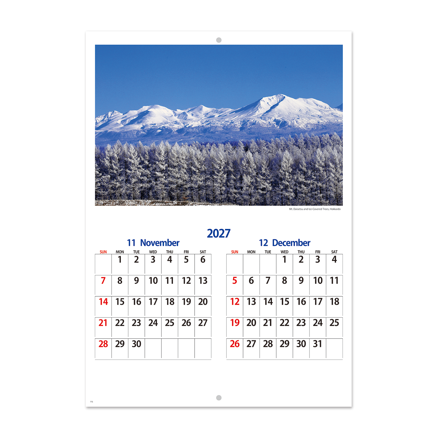 【オリジナル仕様(外玉)】NP-1404 ブックレット・日本の四季情景カレンダー＜中綴じ＞外玉仕様