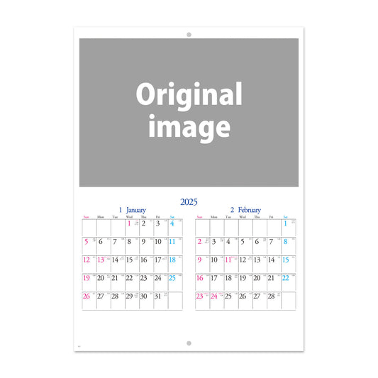 【オリジナル仕様(写真差し替え)】NP-2403 ブックレット・写真差し替え対応カレンダー2403<中綴じ>